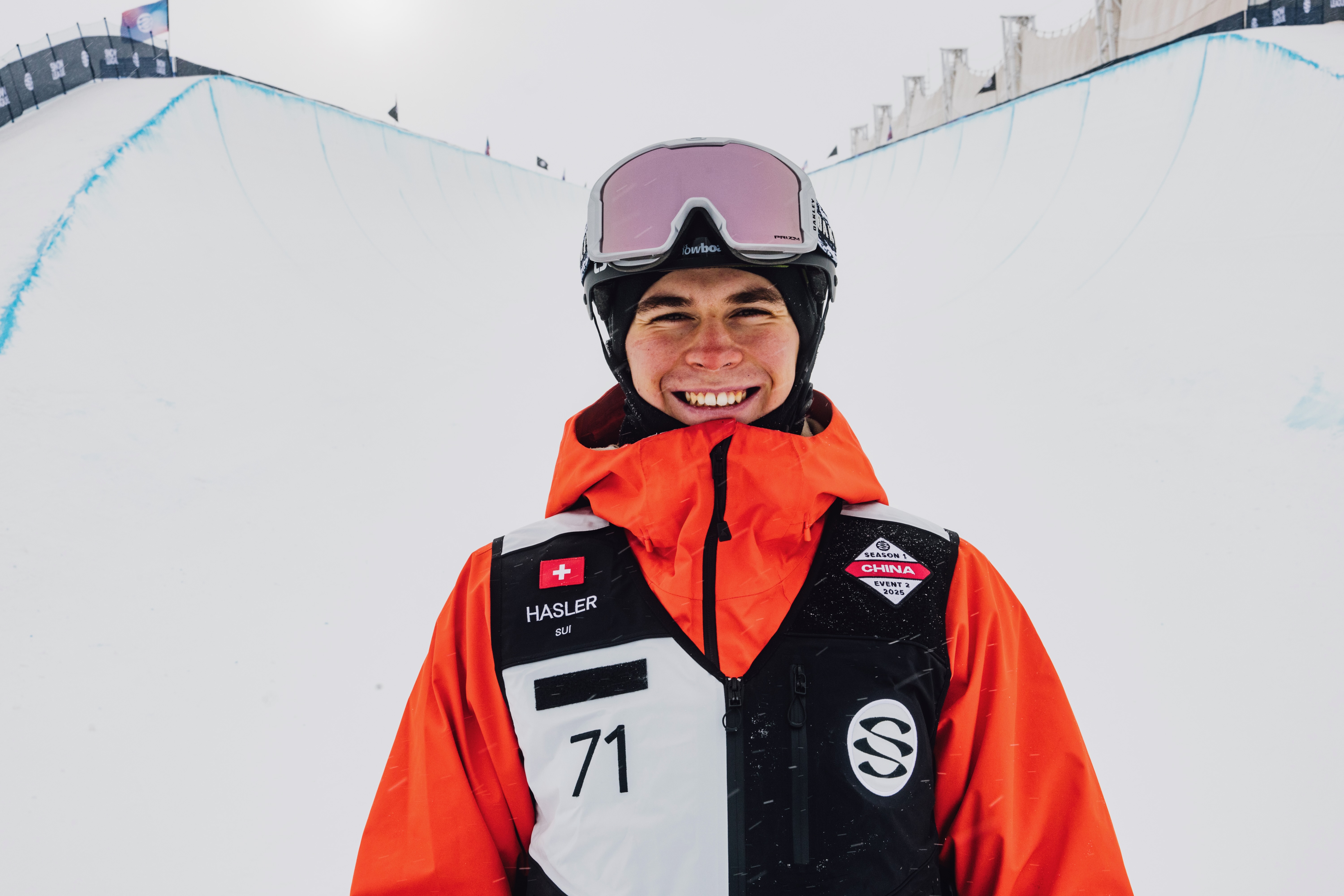 Snowboard athlete Jonas Hasler at The Snow League
